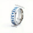 thumbnail image 4 of New Nordic Viking Men's Ring, Rune Rune Titanium Steel Jewelry, Handmade,11, 4 of 6