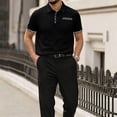thumbnail image 2 of Breeze Shirts for Men Beer Belly Ultra Comfortable Quick Dry Short Sleeve Casual Collared Stretchy Shirts for Office or Casual Black L, 2 of 5
