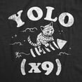 thumbnail image 2 of Womens Funny T Shirts Yolo X9 Sarcastic Kitten Graphic Novelty Tee for Ladies Womens Graphic Tees, 2 of 9