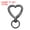 Black, variant on Uxcell Little Heart Keychain Clip, Little Heart Swivel Key Ring Snap Hook Clip Zinc Alloy Trigger Spring Buckle Light Gold 1.61"x1.02"x0.71"