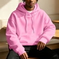 thumbnail image 6 of Venzia Men Oversized Hoodie Pullover Sweatshirt Long Sleeve Hooded Top with Kangaroo Pocket Casual Autumn Winter Wear,XXL, 6 of 8