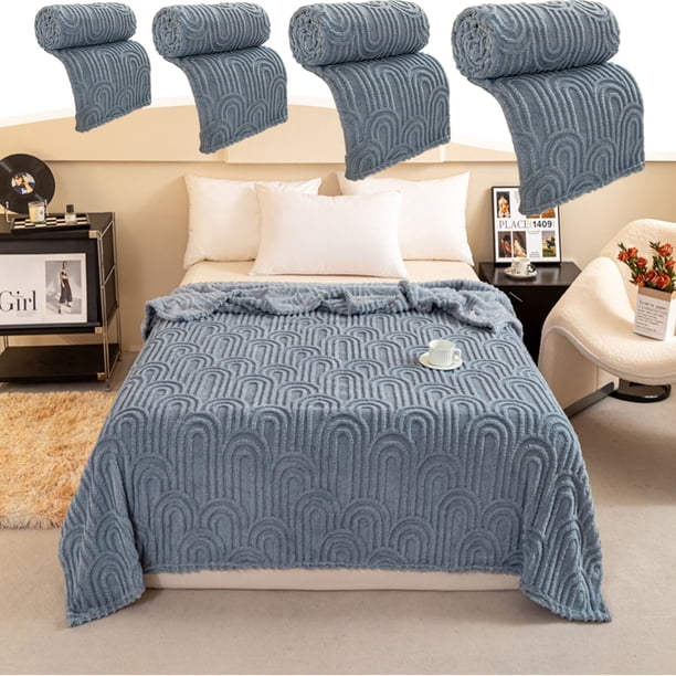 MTBLYS Manta de franela de terciopelo de leche con diseño de columna romana | Manta suave de 100x150cm | Funda de sofá | Sábana | Chal para la hora del almuerzo | Oficina en casa | 39.37x59.06in