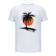 thumbnail image 3 of Hombres Pantalones Cortos de Manga Corta Impresa Casual Cuello Redondo Superior, Camisa de Moda para el Verano Y la Primavera, 3 of 8