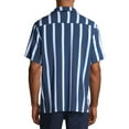 thumbnail image 3 of No Boundaries Men's Short Sleeve Striped Resort Shirt, 3 of 4