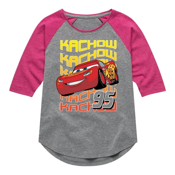 Disney's Cars - KACHOW 95 - Toddler And Youth Raglan Graphic T-Shirt