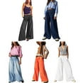 thumbnail image 5 of 2023 Wide Leg Pants for Women High Waisted Lightweight Jeans Street style Solid Color Pants Casual Loose Pants Jeans Baggy Stretch Fit Y2K Pants Jeans XS-L, 5 of 8