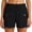 Black, variant on Women's Cargo Shorts Summer Loose Mid Waist Drawstring Straight Leg Shorts Hiking Utility Shorts With Multi Pocket
