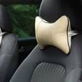 thumbnail image 4 of Milisten Cojín De Apoyo Para Cuello De Auto En Cuero Sintético Beige Para En Conducción, 4 of 8