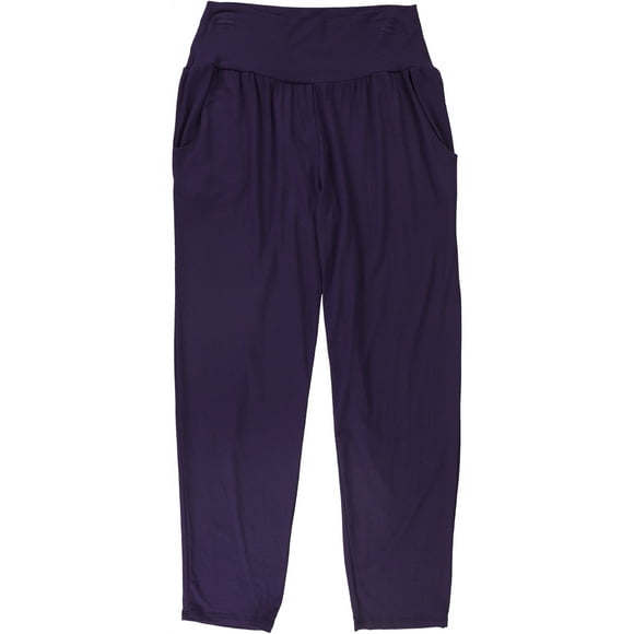 A-Line Pantalon Décontracté Uni pour Femmes, Violet, PM