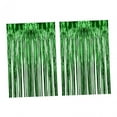 thumbnail image 2 of S SERENABLE 2Pcs Foil Fringe Curtains Foil Curtain Backdrop Party Decorations Photo Background Backdrop for Anniversary Birthday Carnival Green, 2 of 8