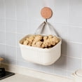 thumbnail image 4 of Yrmaups 3Pcs Wall Mounted Storage Basket for Kitchen, Hanging Vegetable Holder for Onions Garlic Ginger, Plastic Pantry Organizer for Counter, Cabinet, Pantry, RV, 4 of 9