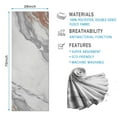 thumbnail image 2 of White Gray Rose Gold Marble Pattern Hot Yoga Mat Towel Non Slip for Hot Yoga - Quick-Drying Yoga Mat Cover with 4 Corner Pockets with Travel Bag - Hot Yoga Towel Non Slip 70"x26", 2 of 6
