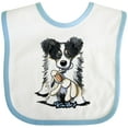 thumbnail image 3 of Inktastic Tri-Color Border Collie Boys or Girls Baby Bib, 3 of 4