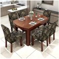 thumbnail image 2 of Stretch Dining Room Chair Slipcovers Spandex Fabric Removable Washable Chair Protector Cover for Dining Room, Hotel, Ceremony, Wedding, Party (Cc, 4 Per Set), 2 of 7