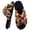 Brown, variant on Women’s Faux Fur Cross-Band Slide Slipper