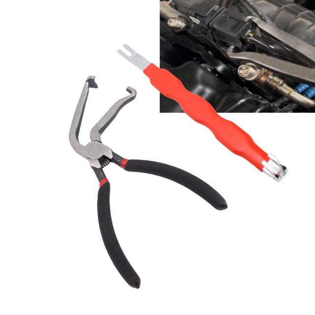 Electrical Disconnect Pliers Carbon Steel Fuel Line Hose Pliers with Separator Removal Tool for Automotive Maintenance