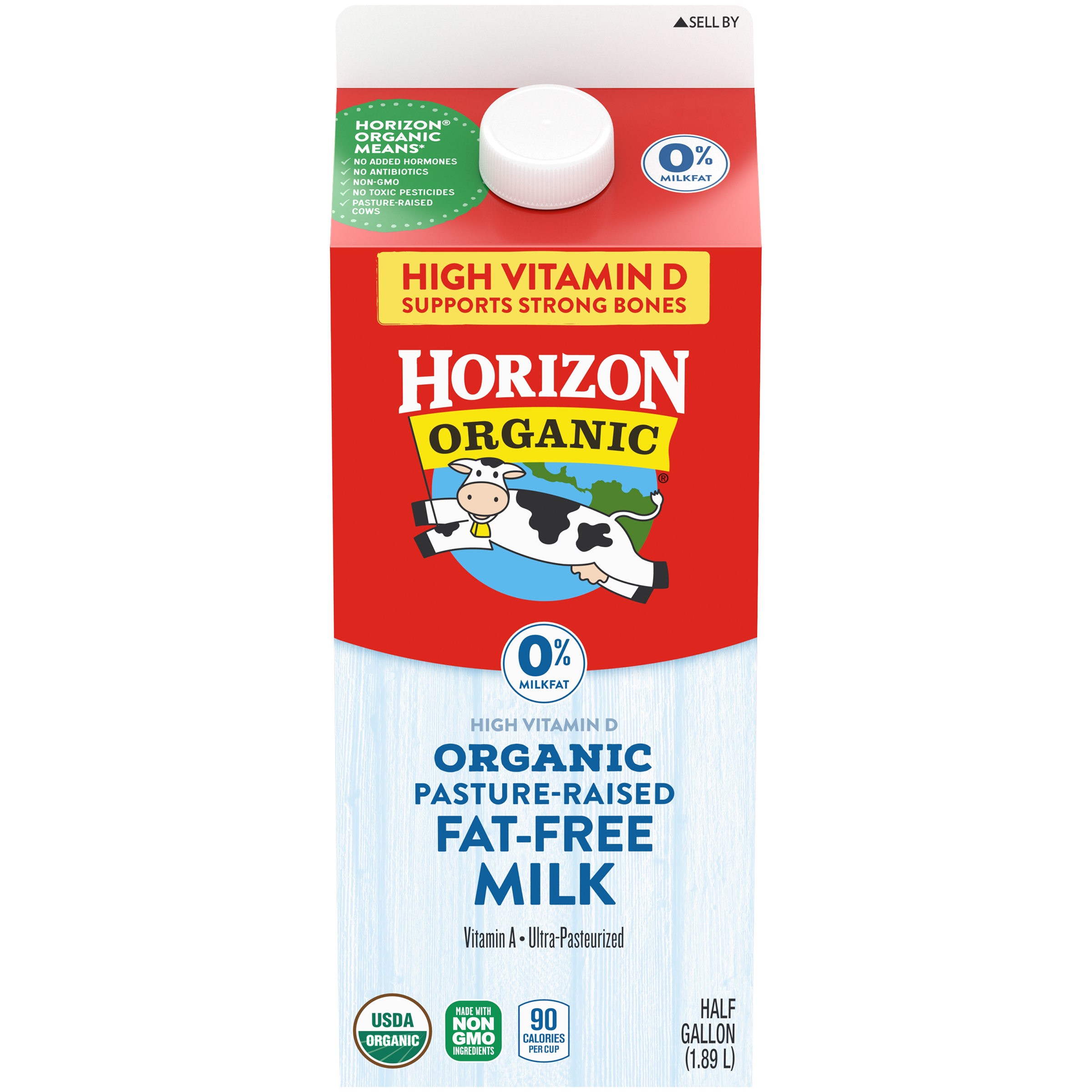 Horizon Organic Nonfat High Vitamin D Milk Half Gallon Walmart Inventory Checker Brickseek