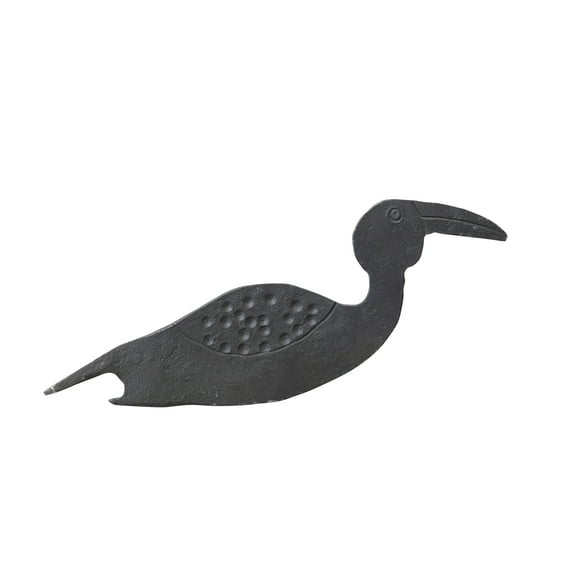 Creative Co-Op Metal Bird Shaped Bottle Opener, Black