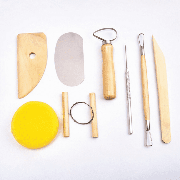 Pottery Tool Set 8 Pieces, Clay Sculpture Pottery Kit, Ceramic Pottery Accessory Modeling Clay