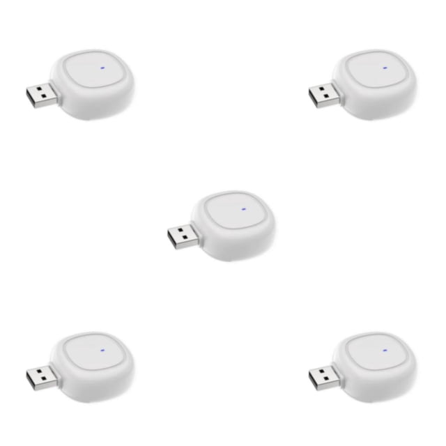 Bearachild Repelente de mosquitos ultrasónico USB 360 ° Controles eficientes Repelentes Accesorios repelentes de plagas para almacén Blanco Type2 NO2