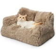 thumbnail image 6 of Dog Couch, Small Dog Bed with Removable Washable Cover, Cute Cat Couch for Pets, Cat Beds for Indoor Cats with Anti-Slip Bottom (Brown), 6 of 8