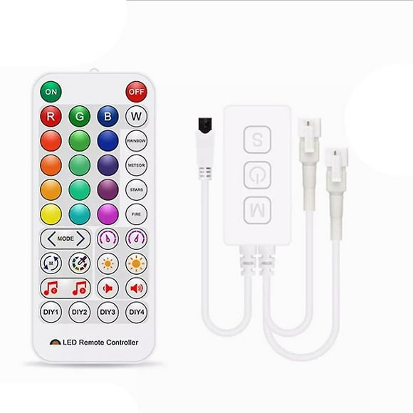 Sp511e Wifi Music Led Controller For Ws2812b Ws2811 Addressable Pixel Rgb Dual Output Smart Voice Control