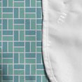 thumbnail image 4 of Brick Microwave Oven Cover, Contemporary Vertical and Horizontal Zigzags Inspired Formations, Water Resistant Organizer with Pockets for Kitchen, 36" x 12", Turquoise Cadet Blue, by Ambesonne, 4 of 4