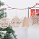 thumbnail image 4 of Adornos de árbol de Navidad de madera, adornos colgantes, colgantes de decoración de Navidad Adepaton CPB-CJZ152-2, 4 of 5