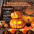 thumbnail image 4 of Dww-halloween Tablecloth, Plastic Tablecloth For 2pcs Different Sizes Pumpkin, Skeleton, Bat And Hunted House, Waterproof And Wipeable Design, Practic, 4 of 5