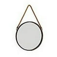 thumbnail image 1 of Danya B SE021 Miroir Rond à Patine Dorée de 15 Po avec Corde Suspendue, 1 of 3