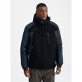 thumbnail image 2 of GEMYSE Men's Winter Mountain Waterproof Ski Snow Jacket Windproof Rain Coat(Black Grey, XS), 2 of 6