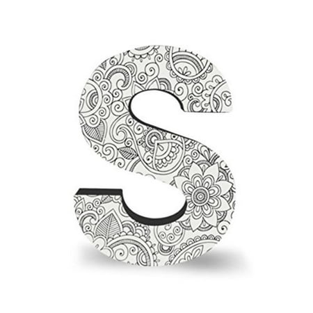 Dci Alphabet Letter Block Letter S Wall Letters Adult Coloring