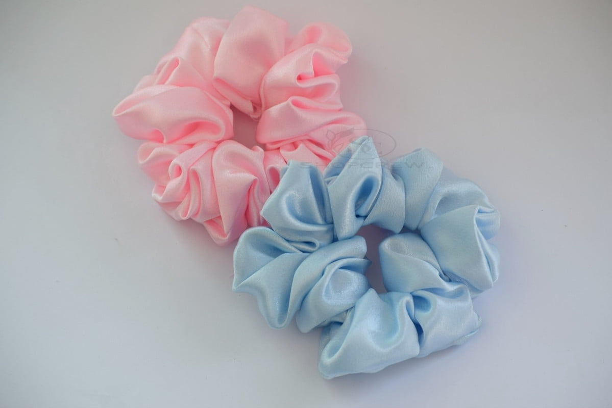 SHOPCREW 12 Pcs Soft Silk Satin Hair Scrunchies for Women and Girls Ponytail Holder Thick Hair Bands Ties Accessories 4.5 Inches