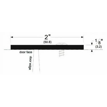 Pemko 357SP84 84 in. T Overlapping Astragal with Pile, Galvanized Steel