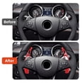 thumbnail image 4 of Car Steering Wheel Paddle Shifters ABS Material for Mercedes-Benz Old AMG Car Interior Accessories, Red Carbon Fiber Pattern, 4 of 8