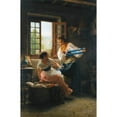 thumbnail image 2 of Giovanni Battista Torriglia 13x18 Gold Ornate Wood Frame and Double Matted Museum Art Print Titled - The Wool Winders, 2 of 4