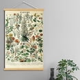 thumbnail image 2 of Vintage Flowers Poster Hanger Frame, Plant Floral Reference Chart Wall Decor Cottagecore Room Decor Aesthetic, Retro Style Wall Decor Art Painting Prints, 2 of 6