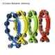 thumbnail image 4 of Sonajeros de mano Sonajeros de campana de mano en forma de pez Tambourine percusión con doble metal Jingles Niños de juguetes musicales educativos para fiesta de bailes juegos Entrega al azar de color Tomshoo Sonajeros de mano, 4 of 6