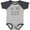 Baseball Heather and Navy, variant on Inktastic My Papou Loves Me Grandchild Boys or Girls Baby Bodysuit