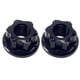 thumbnail image 2 of 2x2 Piezas Tuercas De Eje De Cubo De Rueda De Bicicleta Hardware De Aleación De Aluminio Tuercas De Bicicleta Buje Trasero Negro, 2 of 8