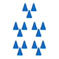 thumbnail image 2 of Guardoinrt 1/2/3/5 3pcs/set Reflective Football Basketball Training Cones - Suitable For All Weathers Football Road Flat Soccer Training Blue 23cm 5PCS, 2 of 6