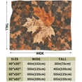 thumbnail image 3 of Fall Pumpkin Blanket Autumn Maple Leaf Throw Blanket Plaid Thanksgiving Orange Flannel Stuff Merch Cozy Decor Fleece Soft Plush Fuzzy Warm Lightweight Bedding Gifts for Women Girls Couch 50"X40", 3 of 6