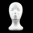 thumbnail image 3 of Ludlz 3PCS Female Wig Head Mannequin Head Cosmetics Model Head Wig Display Foam Mannequin Glasses Hat Hairpieces Stand, 3 of 7