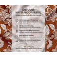 thumbnail image 5 of Soimoi Floral Theme Waterproof Fabric | Outdoor Material by the Yard | Tear-Resistant, UV Safe | Great for Bags, Rainwear, Covers & Curtains, Awning Cover Cloth - Orange, 5 of 7