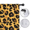 thumbnail image 4 of Blackout Kids Curtains,Yellow and Black Of Leopard Print Childrens Insulated Curtains Set Of 2,Bedroom Essentials,Toddler Room Decor 52"x84", 4 of 5