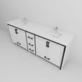 thumbnail image 6 of Ziva 84 in W x 22 in D White Double Bath Vanity, Cultured Marble Top and Faucet Set, 6 of 8