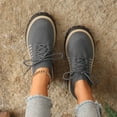 thumbnail image 3 of Rokment Womens Mesh Slip on Socks Oxfords Breathable Fashionable Platform Chunky Lug Sole Mid Heel High Top Fashion Sneakers Walking Dress Shoes B Size 6.5, 3 of 9