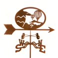 thumbnail image 1 of EZ Vane EZ1604-4S Hot Air Balloon Weathervane with Four Sided Mount, 1 of 1