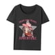 thumbnail image 3 of Camiseta de Cuello Redondo para Mujer, Camiseta Informal de Manga Corta para Uso Diario en La Playa. L, 3 of 10