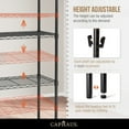 thumbnail image 3 of CAPHAUS NSF Adjustable Shelves Metal Wire Shelving Unit w/ Liners, Kitchen Storage Shelving, Metal Steel Storage Shelving, Garage Shelving Storage Organizer, Utility Shelf, 4-Tier No Wheels, Silver, 3 of 8